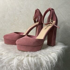 Justfab pink heels